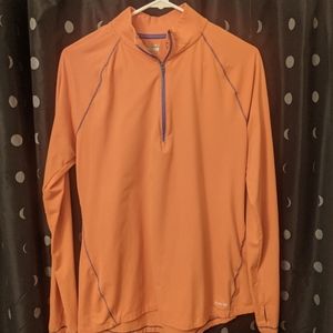 Large athletic quarter zip